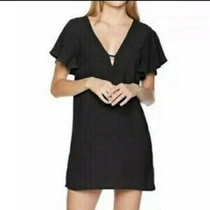 Jack by BB Dakota Black Crepe Shift Dress